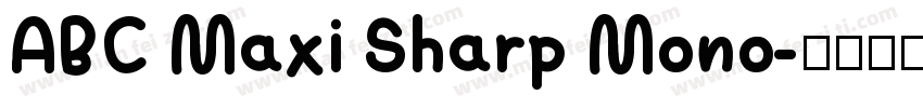 ABC Maxi Sharp Mono字体转换